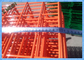 Pannelli di recinzione in rete metallica arancioni, resistenti alla corrosione