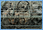 Cestini in gabbione saldati rivestiti in zinco, gabbie in filo metallico riempite di pietra / foro rettangolare